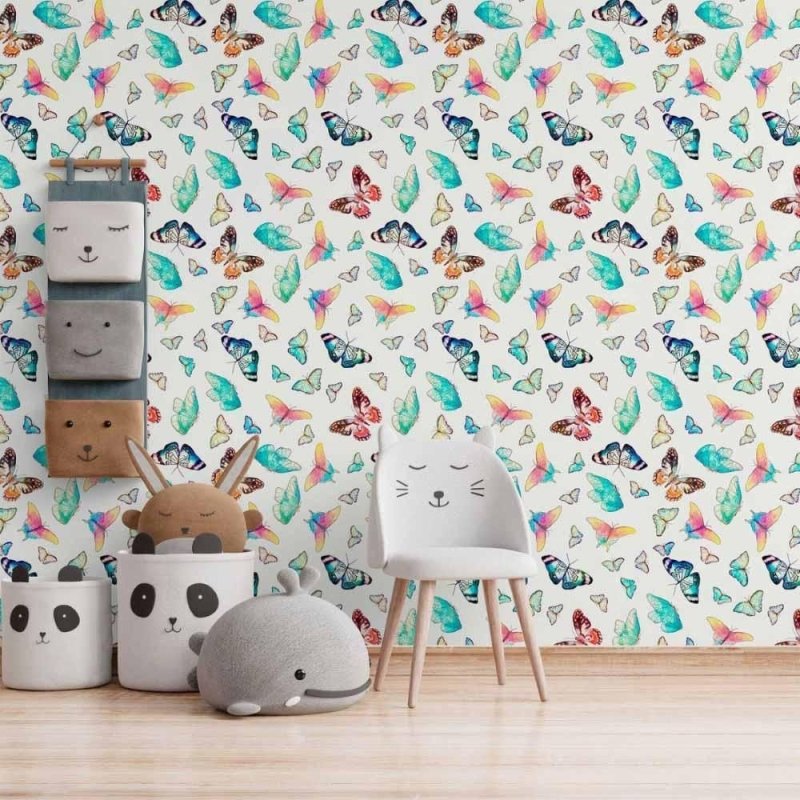 Papel de Parede Adesivo borboletas N014203 - Papel na Parede