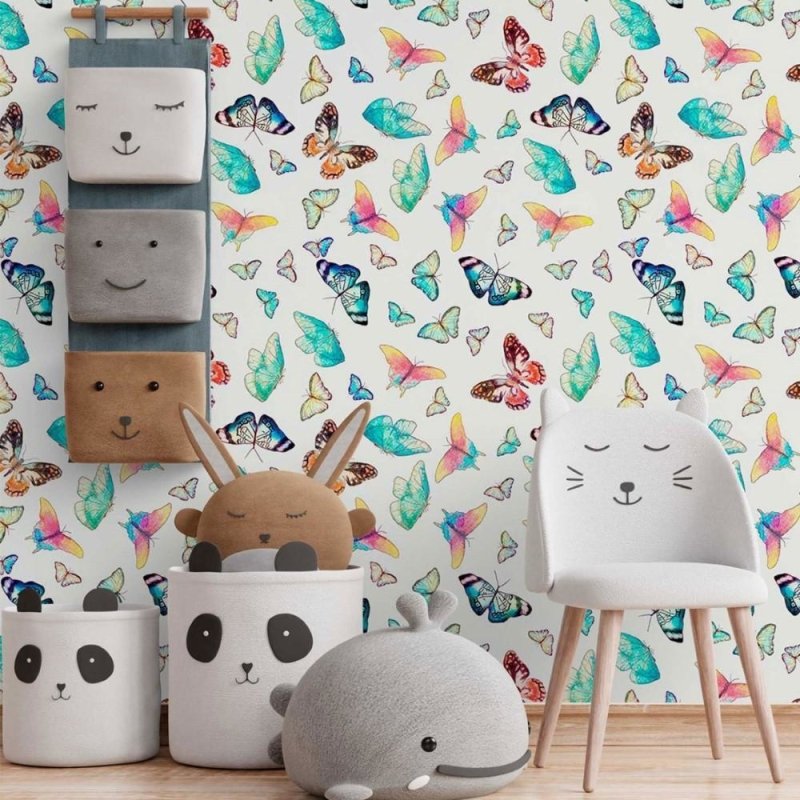 Papel de Parede Adesivo borboletas N014203 - Papel na Parede