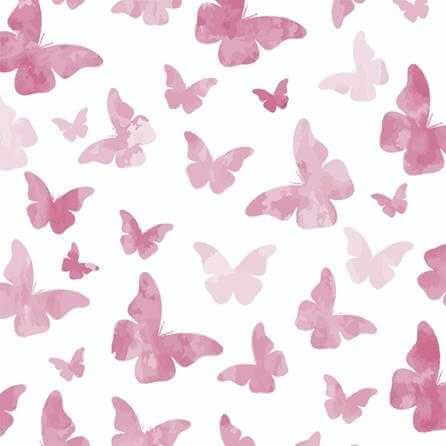 Papel de Parede Adesivo Borboletas Rosa 370960250 - Papel na Parede