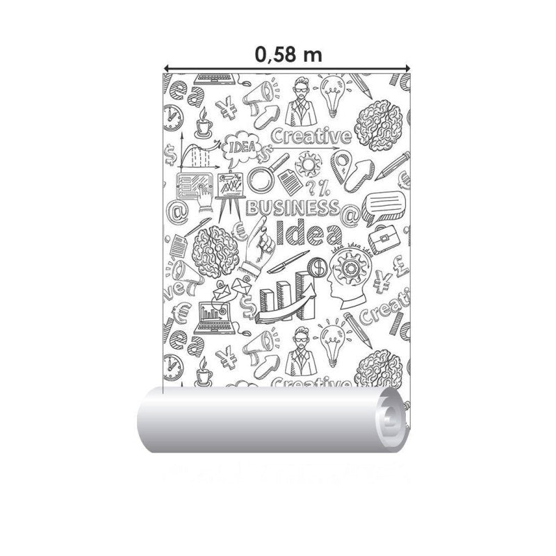 Papel de Parede Adesivo Business Colorir N014035 - Papel na Parede