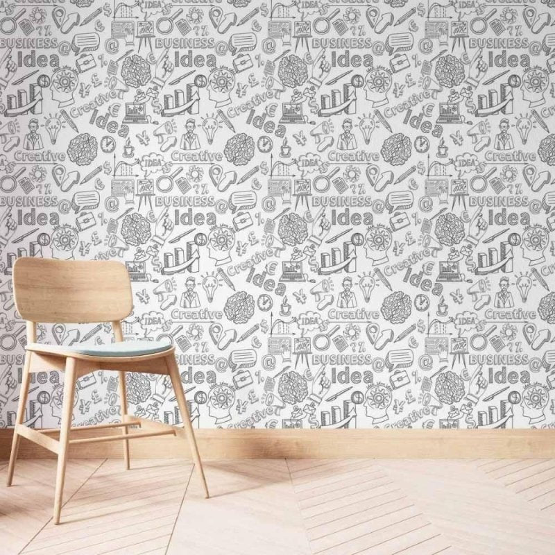 Papel de Parede Adesivo Business Colorir N014035 - Papel na Parede