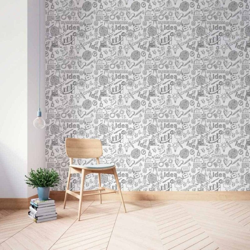 Papel de Parede Adesivo Business Colorir N014035 - Papel na Parede