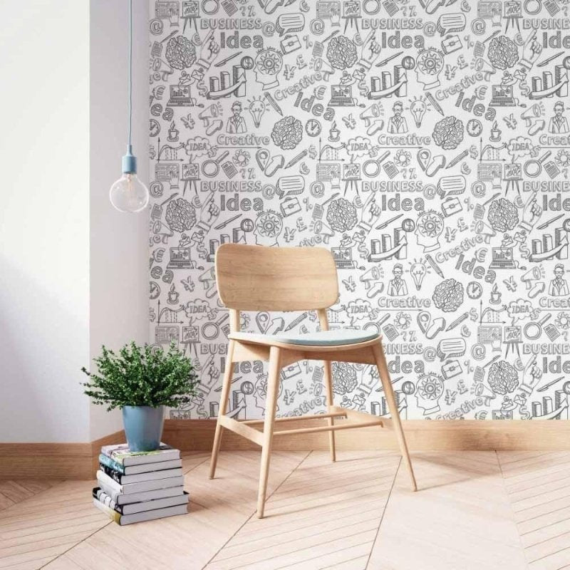 Papel de Parede Adesivo Business Colorir N014035 - Papel na Parede