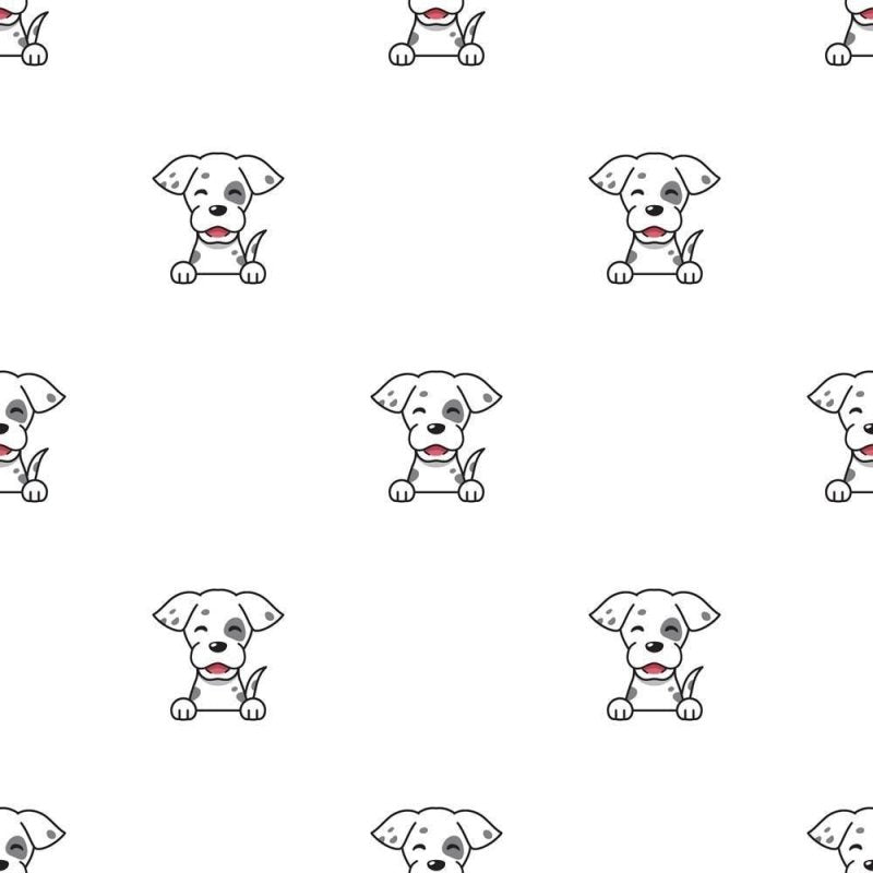 Papel de Parede Adesivo Cachorro Cartoon N08024 - Papel na Parede