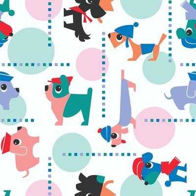 Papel de Parede Adesivo Cachorros 1127 - Papel na Parede