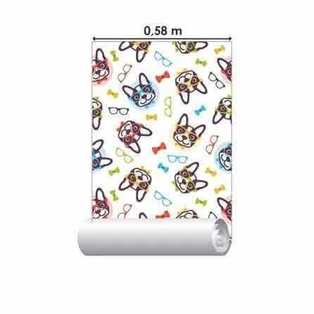 Papel de Parede Adesivo Cachorros 285698795 - Papel na Parede