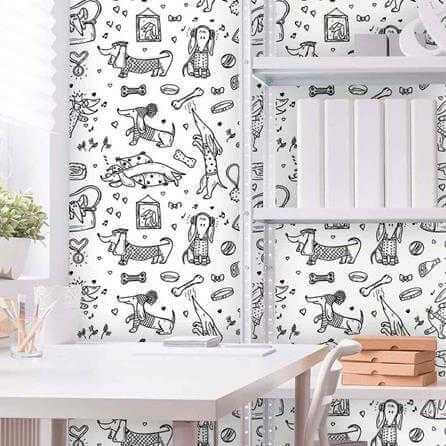 Papel de Parede Adesivo Cachorros 392760463 - Papel na Parede