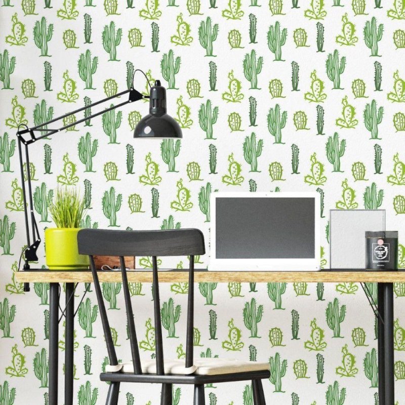 Papel de Parede Adesivo Cactos N019012 - Papel na Parede