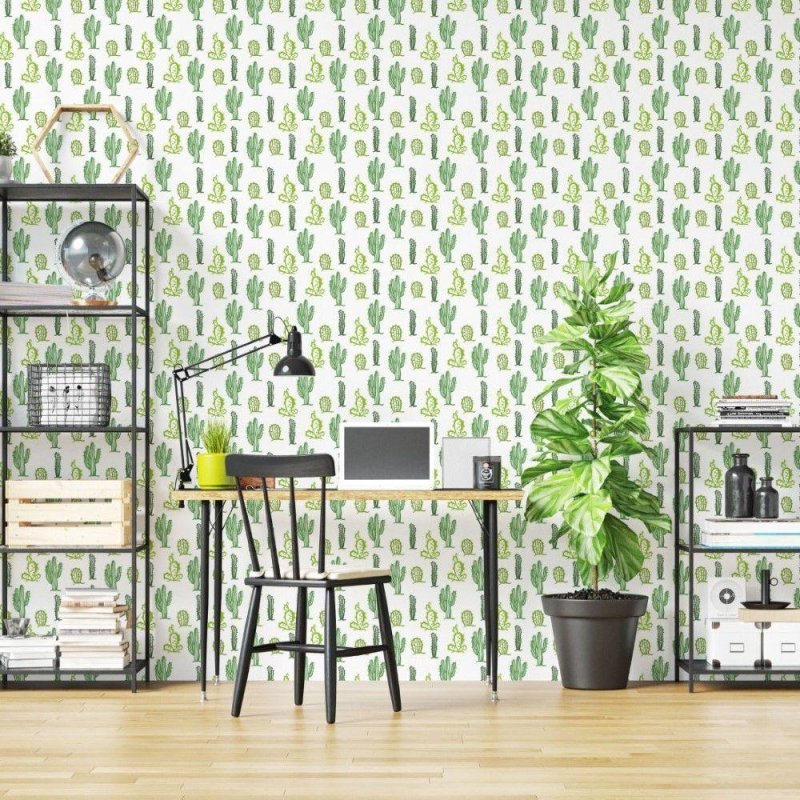 Papel de Parede Adesivo Cactos N019012 - Papel na Parede