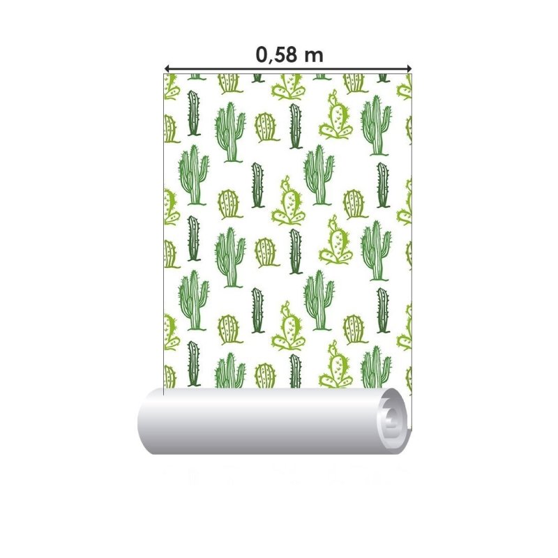 Papel de Parede Adesivo Cactos N019012 - Papel na Parede