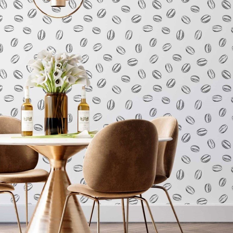 Papel de Parede Adesivo Café Colorir N014025 - Papel na Parede