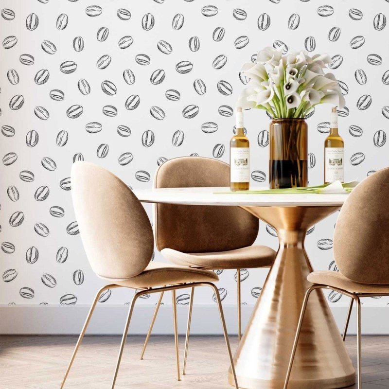 Papel de Parede Adesivo Café Colorir N014025 - Papel na Parede
