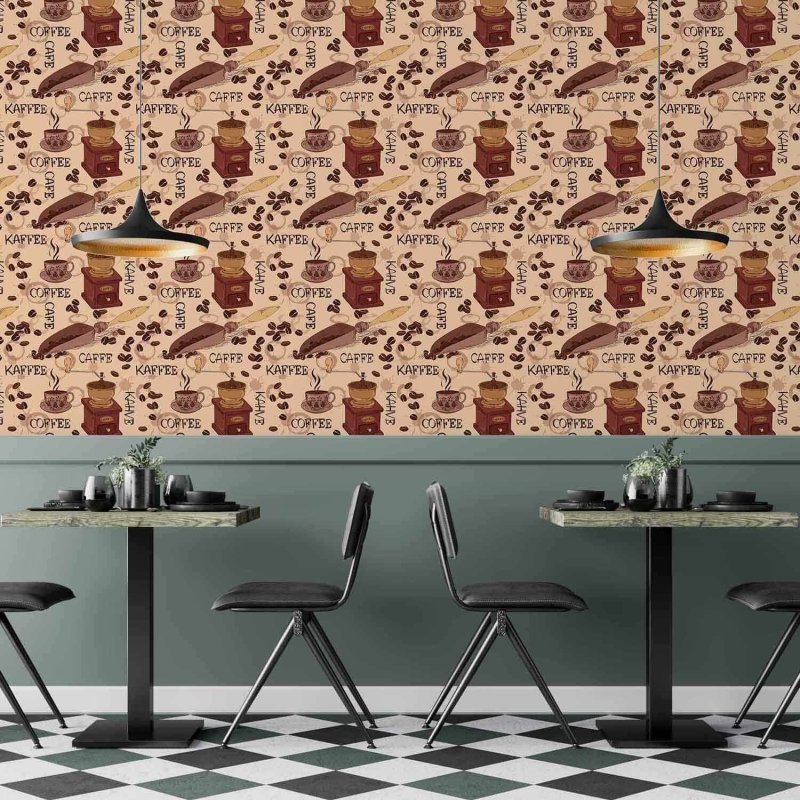 Papel de Parede Adesivo Café Cozinha 262030105 - Papel na Parede