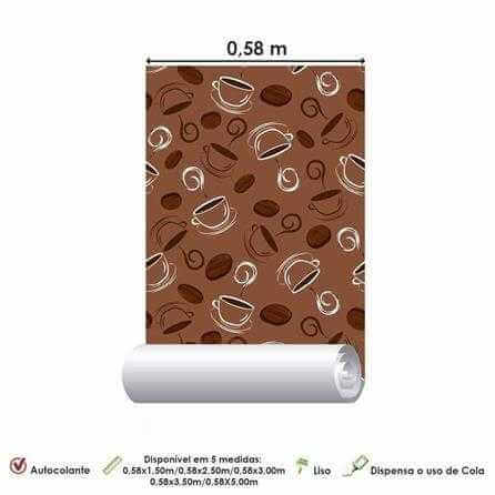 Papel de Parede Adesivo Café Marrom 104741354 - Papel na Parede