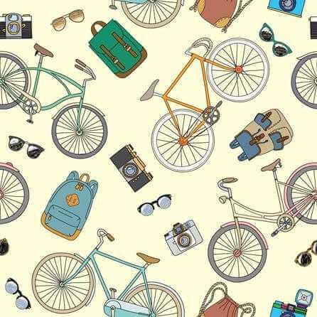 Papel de Parede Adesivo Câmeras e Bicicletas 107120498 - Papel na Parede