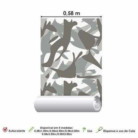 Papel de Parede Adesivo Camuflado Militar 24781 - Papel na Parede