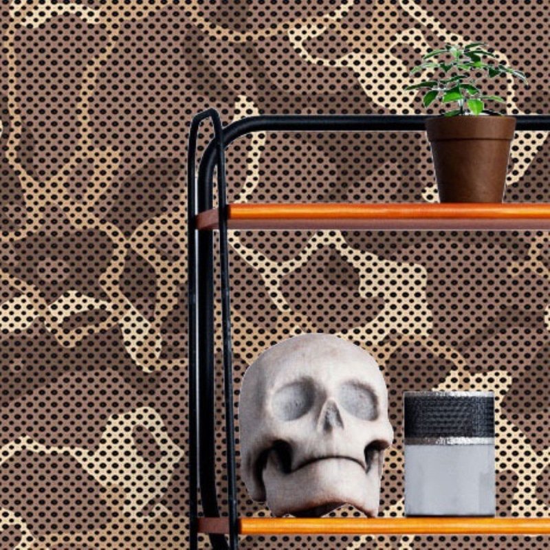 Papel de Parede Adesivo Camuflado Militar Jovem N016076 - Papel na Parede