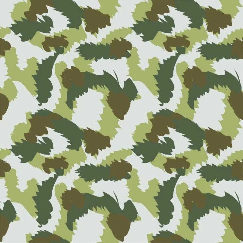 Papel de Parede Adesivo Camuflado Militar Verde 36415 - Papel na Parede