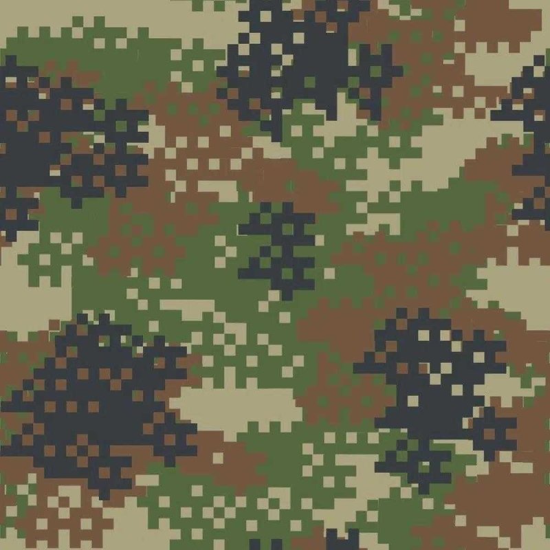 Papel de Parede Adesivo Camuflado Militar Verde 36471 - Papel na Parede