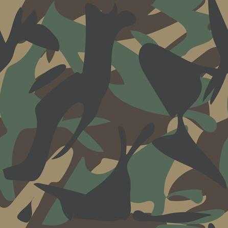 Papel de Parede Adesivo Camuflado Militar Verde 94412 - Papel na Parede