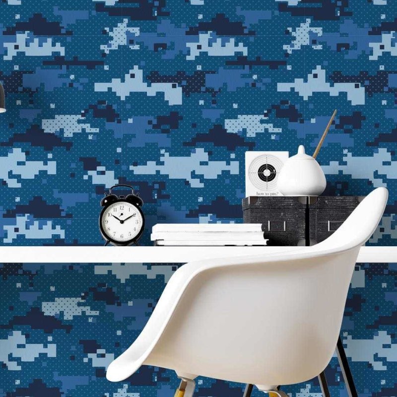 Papel de Parede Adesivo Camuflado N8836C - Papel na Parede