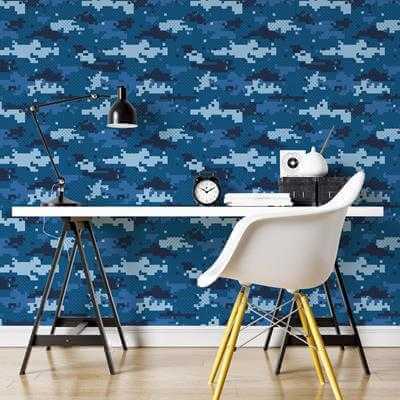 Papel de Parede Adesivo Camuflado N8836C - Papel na Parede