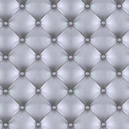 Papel de Parede Adesivo Capitone Cinza 0146c - Papel na Parede