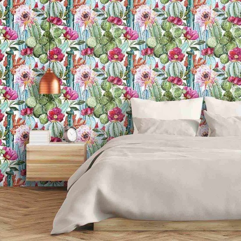 Papel de Parede Adesivo Caquito Natureza Flor 534521 - Papel na Parede