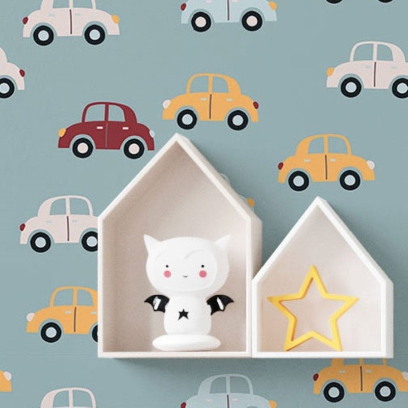 Papel de Parede Adesivo Carrinhos N019092 - Papel na Parede