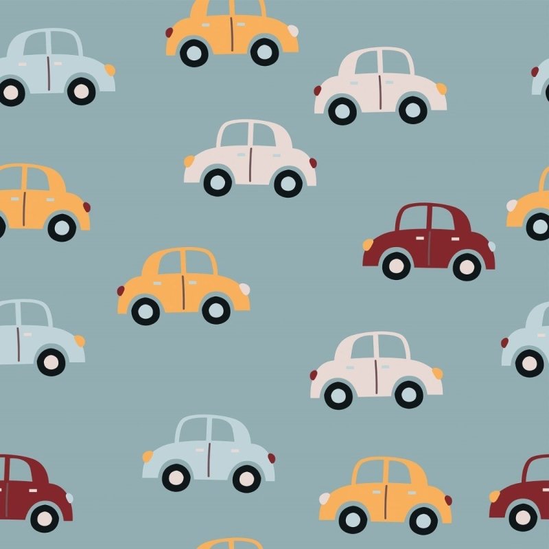 Papel de Parede Adesivo Carrinhos N019092 - Papel na Parede