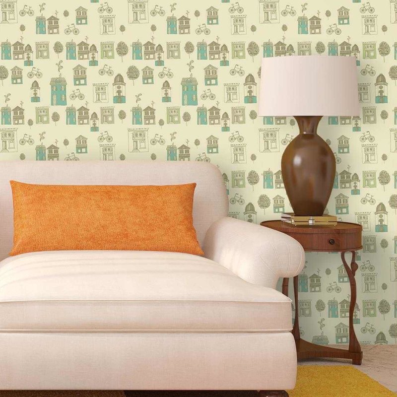 Papel de Parede Adesivo Casas 31100 - Papel na Parede