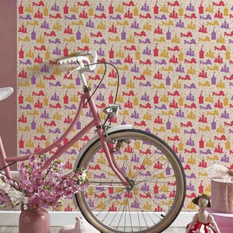 Papel de Parede Adesivo Castelos Coloridos 102593192 - Papel na Parede