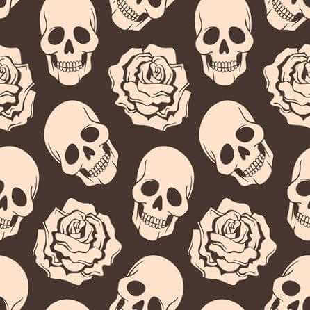 Papel de Parede Adesivo Caveira 100095995 - Papel na Parede