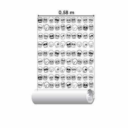 Papel de Parede Adesivo Caveiras 235924951 - Papel na Parede