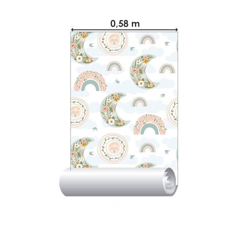 Papel de Parede Adesivo Céu Florido N019015 - Papel na Parede