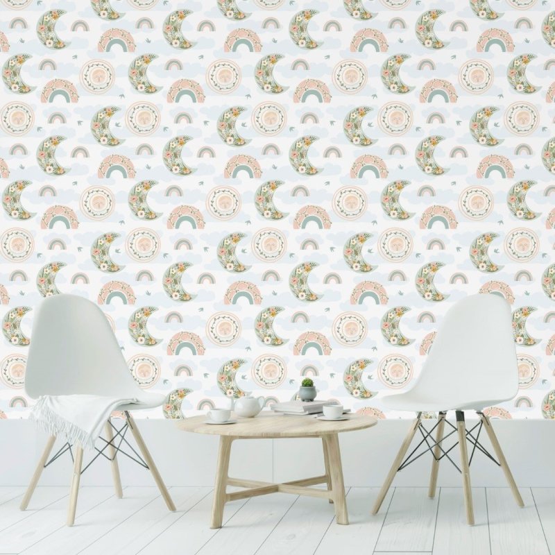 Papel de Parede Adesivo Céu Florido N019015 - Papel na Parede