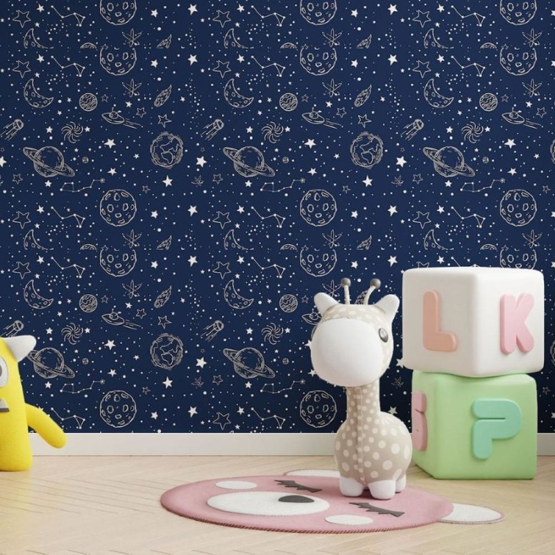 Papel de Parede Adesivo Céu Noturno Universo N013194 - Papel na Parede