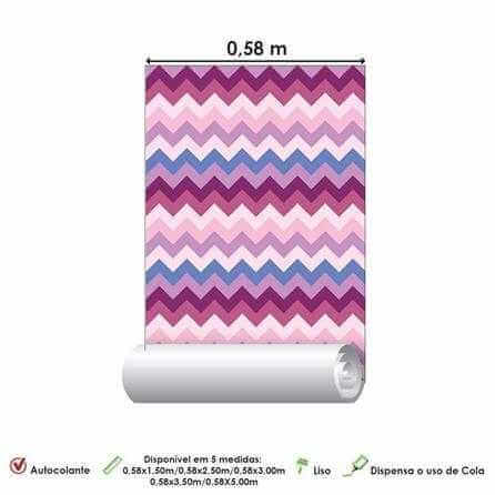 Papel de Parede Adesivo Chevron Colorido 118621057 - Papel na Parede