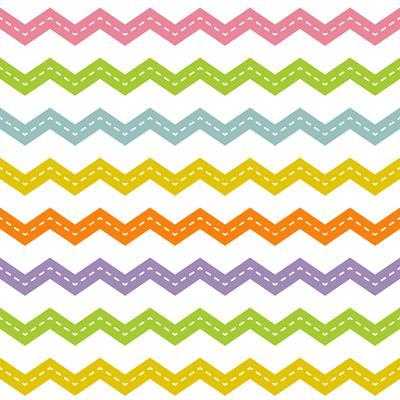 Papel de Parede Adesivo Chevron Colorido 2548241055 - Papel na Parede