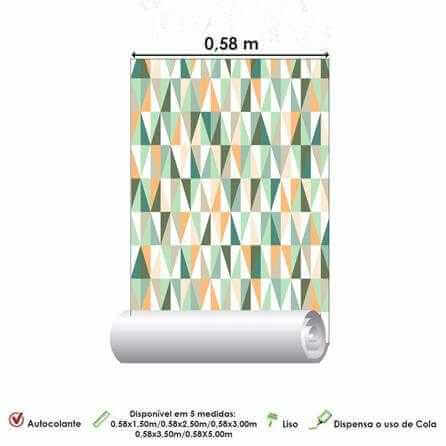 Papel de Parede Adesivo Chevron Jovem Colorido 603611555 - Papel na Parede
