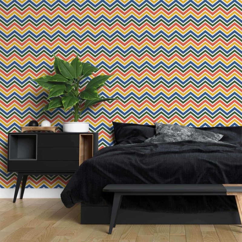 Papel de Parede Adesivo Chevron N115D - Papel na Parede