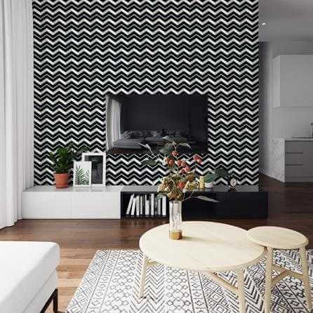 Papel de Parede Adesivo Chevron N330 - Papel na Parede