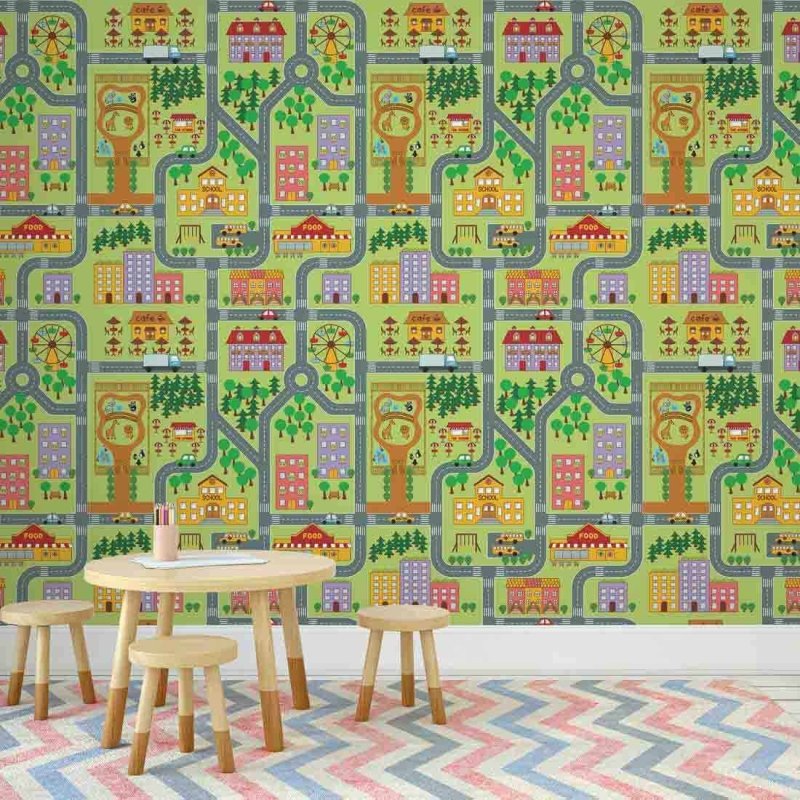 Papel de Parede Adesivo cidade 238412077 - Papel na Parede