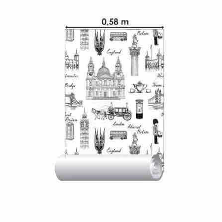 Papel de Parede Adesivo Cidade Inglaterra Lugares 373968352 - Papel na Parede