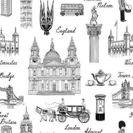 Papel de Parede Adesivo Cidade Inglaterra Lugares 373968352 - Papel na Parede