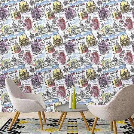 Papel de Parede Adesivo Cidade Londres Color 298305344 - Papel na Parede