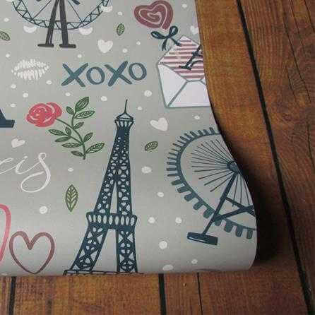 Papel de Parede Adesivo Cidade Paris Xoxo 537281320 - Papel na Parede