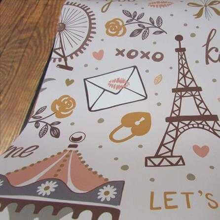 Papel de Parede Adesivo Cidade Paris Xoxo 537281338 - Papel na Parede