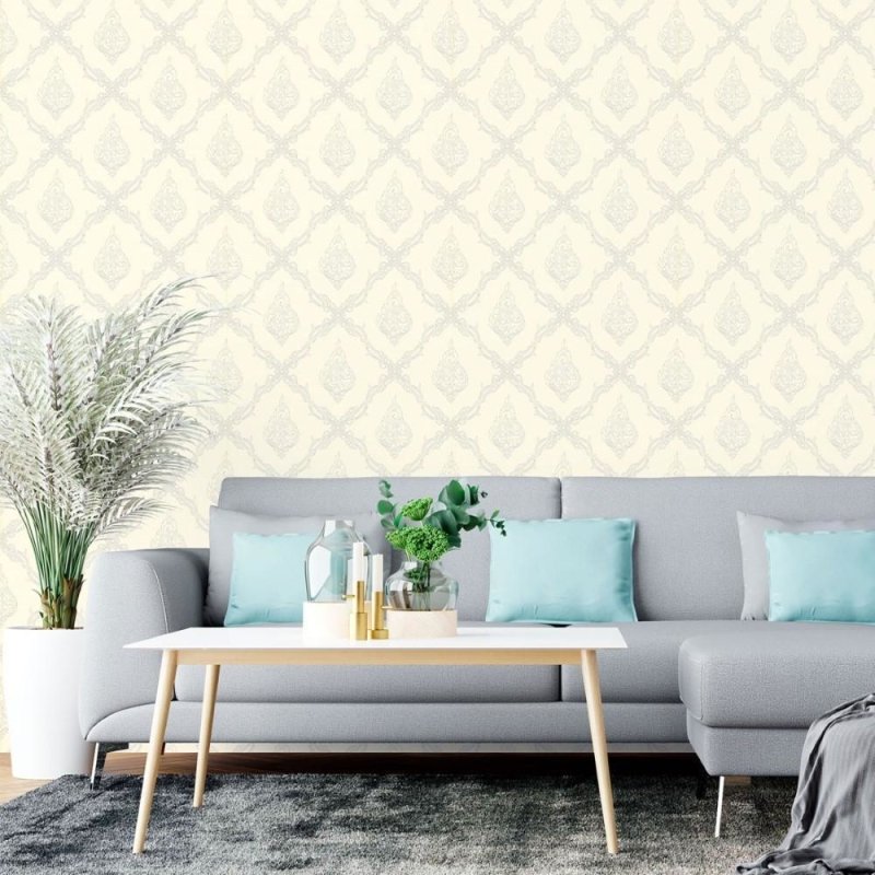 Papel de Parede Adesivo Clássico Arabescos N015122 - Papel na Parede