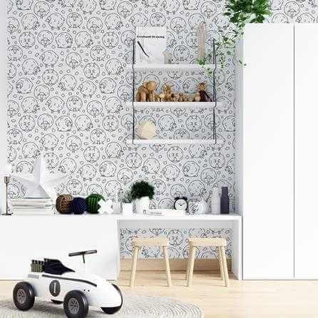 Papel de Parede Adesivo Colorir Ovelhas N11113 - Papel na Parede